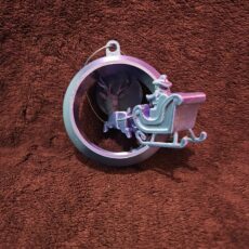 Boule de Noël – Le Père Noël et son traîneau